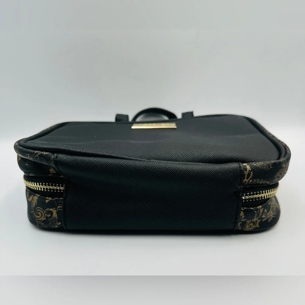 Versace Parfums Black Gold Baroque Cosmetic Case Toiletry Bag Travel Bag